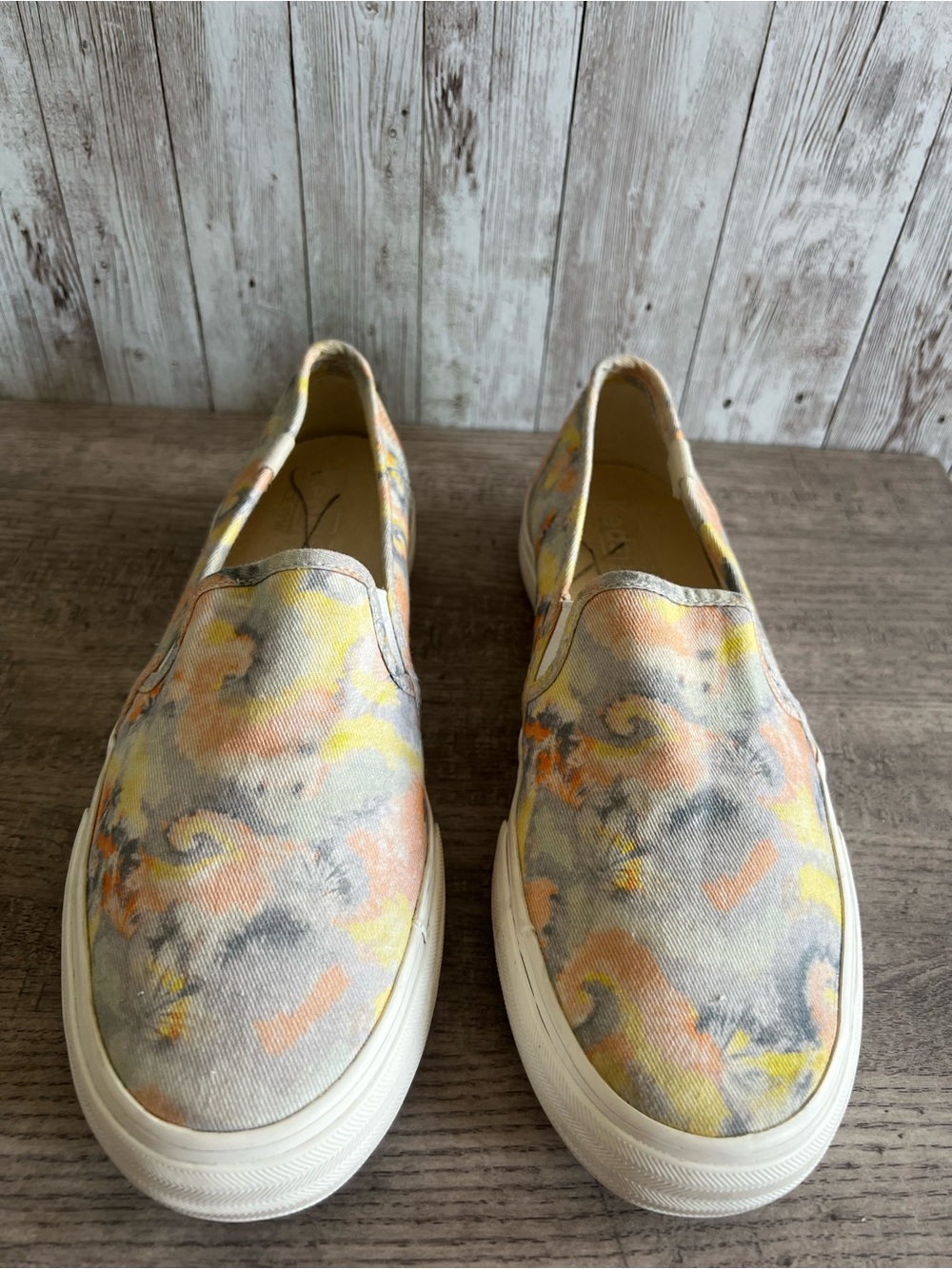 Keds Slip-On Tie Dye Watercolor Sneakers Womens Size 6.5